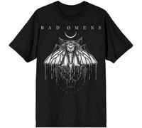 Rock Off Bad Omens Moth Black T Shirt