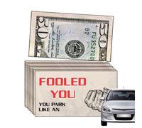 Bad Parking Cards, Prank Tickets, Funny Car Notes, 50 Look Like Money Style Slips, Hilarious Gag for Roadside Street Business Area Driver Revenge Adult Car Owner Fun Use