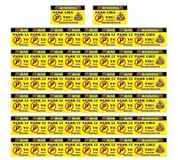 Bad Parking Cards - You Parked Like an Idiot 50 Pack | Violation Sticker Cards 3.5x2 Inch Prank Car Accessories Double Sided Funny Warning Notes Paper Gift