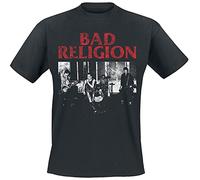 Bad Religion Live 1980 Hombre Camiseta Negro 100% algodón Regular