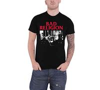 Bad Religion Live 1980 Hombre Camiseta Negro L 100% algodón Vorne Bedruckt Regular