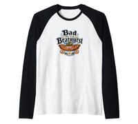 Bad Time to Be a Bratwurst Funny Oktoberfest Camiseta Manga Raglan