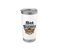 Bad Time to Be a Bratwurst Funny Oktoberfest Vaso térmico de acero inoxidable de doble pared