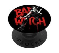 Bad Witch - Bruja Rebelde con Estética Gótica y Urbana PopSockets PopGrip Adhesivo