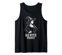 Bad Witch Energy Sassy Halloween Oculto Witchy Wicca Camiseta sin Mangas