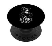 Bad Witch Energy Sassy Halloween Oculto Witchy Wicca PopSockets PopGrip Adhesivo