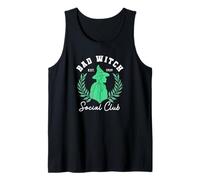 Bad Witch Social Club Est.1939 - Logo Bruja Verde Camiseta sin Mangas