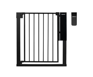 Badabulle Puerta de Seguridad Infantil Safe&Pass - Desbloqueo automático - Desbloqueo por Sensor a tamaño Adulto - Sistema de fijación a presión - para Aberturas Entre 75 y 81,5 cm