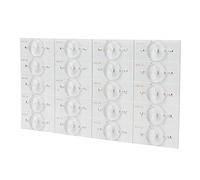 Badafaci 100 Unidades de Perlas de Lámpara SMD, Bombillas LED de Retroiluminación de 3 V con Lente óptica y Brida para Reparación de Televisores de 32 y 65 Pulgadas, Alto Brillo, Larga