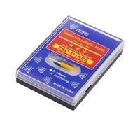 Badafaci 15 Cuchillas Cortadoras de Carburo de Tungsteno, Herramienta de Corte de Vinilo de Alta Dureza con Tapas para Trazador, 30 45 60 Grados 1,9 Mm de Diámetro del Eje