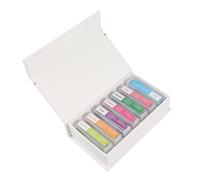 Badafaci 35 Portaobjetos de Microscopio Preparados de Vidrio para Biología, Juego de Muestras de Laboratorio con Tejido Celular Transparente y órganos Coloreados, para Estudiantes,