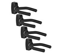 Badafaci 4 Perchas para Guitarra, Montaje en Pared, Ganchos de Metal Resistentes con Cubierta de Esponja Suave para bajo Acústico Eléctrico, Ukelele, Violín, Fácil Instalación