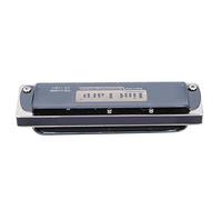Badafaci Blues Harmonica Professional Mouthorgan Cubierta de Acero Inoxidable 10 Agujeros Adultos Principiantes G Key (BLACK)