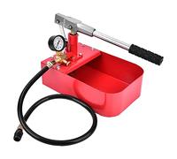 Badafaci Bomba de Prueba Hidráulica Manual de 1000PSI 7MPa, Manómetro Inoxidable de Material de Hierro con Largo, para Recipientes a Presión, Tuberías, Válvulas en Plomería de