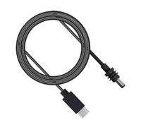 Badafaci Cable de Alimentación USB C a CC de 100 W, USB Tipo C a Mini Conector CC Satelital Rectangular, Cable de Carga de 2 M, 6,5 Pies, para Mini Antena Parabólica Rectangular con