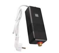 Badafaci Calentador de Agua sin Tanque Eléctrico 3000W 110V, Latón Instantáneo con Pantalla Digital, Instalación Vertical para Cocina Baño RV (Enchufe europeo 220V)