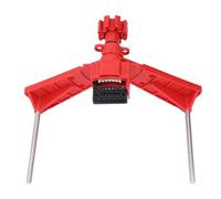 Badafaci Cerradura Universal de Válvula de Bola para Tubería, Dispositivo de Bloqueo de Acero Inoxidable, Manija de Seguridad de 2 Brazos para Aislamiento de Energía Industrial