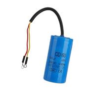 Badafaci Condensador de Arranque CD60 250V CA 600uF 50 60Hz para Motor Compresor de Aire Acondicionado con Cable de conexión.