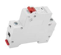 Badafaci Disyuntor en Miniatura de CC 63A 1P Interruptor de Aire, Disyuntor de CC de Plástico Resistente con Capacidad de Ruptura de 6kA, Protección contra Cortocircuitos de Sobrecarga para Sistemas