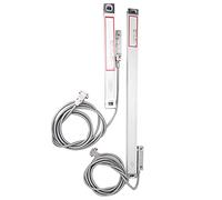 Badafaci Escala Lineal, DRO de Lectura Fundida de Aleación de Aluminio de 2 Piezas con Precisión y Resolución de 5 um, para Codificador Digital JCS900 2AE 3AE 100 Mm 500 Mm