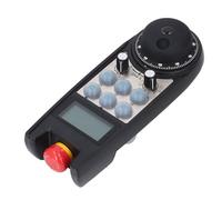 Badafaci Generador de Pulsos Manual Inalámbrico, Volante Electrónico, Multifuncional para PLC de Protocolo S7 con Alcance de 40 M, Compatible con Máquinas CNC, Soporta 6 Ejes