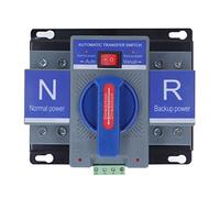 Badafaci Interruptor de Transferencia Automática de Doble Potencia, Material de PC, Interruptor de 2P con Conmutación Rápida en Menos de 3 S para Uso Doméstico de Generador y Energía Solar (63A)