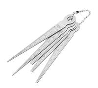 Badafaci Juego de Galgas de Espesores de Acero Inoxidable Herramienta de Inspección de Orificios de Calibre Cónico de 5 Piezas con Marcas Claras para Medir el Diámetro Interior Tamaño