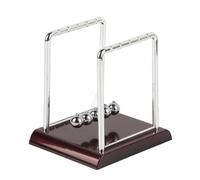 Badafaci Juguete de Bola de Péndulo con Marco de Plástico ABS y Bolas de Metal Juguete de Escritorio de Física 3 Opciones de Tamaño Demuestra Movimiento de Equilibrio de Impulso para el Aula de