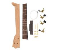 Badafaci Kit de Mástil de Ukelele Fácil Instalación Diapasón de Mástil de Madera DIY Diapasón de Palisandro con Perilla de Cuerda Adecuado para Ukeleles de Concierto de 26 Pulgadas