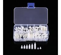 Badafaci Kit Surtido de Espaciadores de Separación de Tuercas y Tornillos de Nailon Hexagonales Macho Hembra M3, Material PA66, 180 Piezas, Ideal para Electrónica y Maquinaria