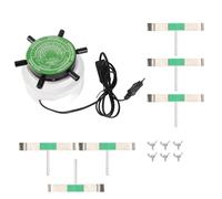 Badafaci Máquina Enrolladora de Relojes de 6 Brazos, Enrolladora de Relojes Mecánica Automática con Brazos de Aleación Desmontables e Interruptor de Botón Redondo, para Reparación de