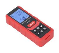 Badafaci Medidor de Distancia con Herramienta de Nivelación, Regla Electrónica de Alta Precisión de 50 M con Pantalla LCD Retroiluminada y Calibración Automática, para Construcción,