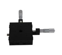Badafaci Mesa Deslizante Manual de Etapa Lineal XY con Guía de Rodillos Cruzados y Cabezal Micrométrico Carga de 140 N Recorrido de ±12,5 Mm para Alineación óptica Posicionamiento de Laboratorio
