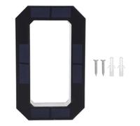Badafaci Número de Casa con Luz Solar de 9 Pulgadas, Placa de Dirección Iluminada con Retroiluminación LED con Sensor de Luz Automático, para Puerta de Entrada de Pared Exterior,
