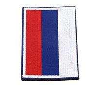 Badafaci Parche de la Bandera de Rusia Parche de la Bandera de Ucrania Emblema Rectangular de Poliéster Bordado Insignia de Gancho y Bucle de 8,2 X 5 Cm para Sombreros Chaquetas Bolsos Chalecos