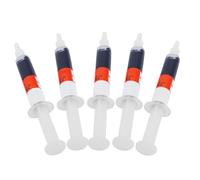 Badafaci Pasta de Pulido de Diamantes de 5 Piezas Pasta de Pulido de Diamantes W0.5 a W40 para Joyería de Metal de Jade con Abrasivo Soluble en Aceite para (W40 (mallado y pulido en bruto de malla