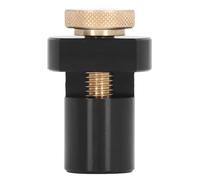 Badafaci Perro de Banco de 19 Mm, Tope de Mesa de Carpintería de Aleación de Aluminio Bloque Limitador de Banco de Trabajo Antideslizante con Tornillo de Pulgar, para Accesorios de (BLACK)