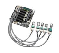 Badafaci Placa Amplificadora Bluetooth 100W 200W Módulo Amplificador de Potencia de Sonido de 2.1 Canales con Entrada USB AUX Bluetooth para de Altavoces de Cine en Casa