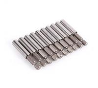 Badafaci Portabrocas de Extensión Magnética, Paquete de 10, Acero Al Carbono, Imán Fuerte para Brocas Hexagonales de 1/4, Ideal para Taladros Eléctricos y Destornilladores de Impacto