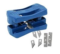 Badafaci Recortadora de Cantos para Carpintería Azul, Cortadora Manual de Cantos de Madera con Plástico de Ingeniería y Acero, para la Fabricación y Decoración de Muebles de Panel