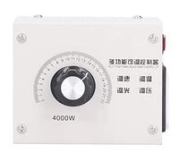 Badafaci Regulador de Voltaje SCR de 4000 W, Controlador de Tiristor de Alta Potencia con Ajuste de Velocidad Continuo, para Equipos Industriales de 110 V y 220 V CA. (Enchufe de la UE)