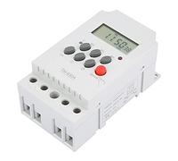 Badafaci Relé de Tiempo Digital, Mini Interruptor de Temporizador de Alimentación de Control LCD, Caja de Luz de Farola de 12 V CC/CA 220 V (AC220V)