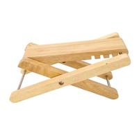 Badafaci Reposapiés de Guitarra Reposapiés para Guitarristas de Guitarra de bambú Portátil Plegable Ajustable en Altura de 4 Posiciones con Diseño Seguro y Estable para