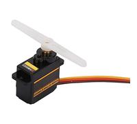 Badafaci Servo Set, ES08MAII 12g/1,8 Kg/10 Segundos Servo de Engranaje de Metal, Engranaje Analógico de Alta Velocidad para ala Fija, 450 Helicópteros, con 4 Rockers y 5 Tornillos
