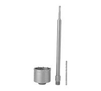 Badafaci Sierra Perforadora para Hormigón de 100 Mm con Varilla de Conexión de 350 Mm, Dientes de Carburo de Tungsteno para Perforación de Paredes de Cemento y Ladrillos