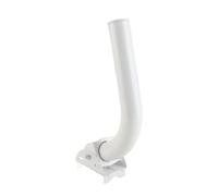 Badafaci Soporte Ajustable para Antena de TV Vía Satélite, Kit de Montaje en Poste J de Acero Inoxidable, Fácil Instalación, Alta Resistencia, Orientación Flexible para Uso en Paredes y Techos