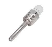 Badafaci Termopozo con Sensor de Temperatura, Acero Inoxidable 304 con Tapa Impermeable para Caldera Fermentadora de Cerveza Casera PT100, Tamaño de Sonda φ8 X 64 Mm, Grado Impermeable