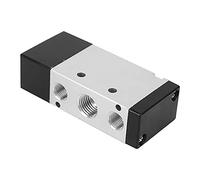 Badafaci Válvula de Control Neumática de 5 Vías, Válvula de Aire de Aleación de Aluminio con Estructura de Columna Deslizante para Instalación en Múltiples Ubicaciones, Modo de (4A110-06 G1/8“)
