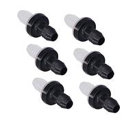 Badafaci Válvula de Retención de 6 Piezas, Válvula en Línea de 1 Vía de Plástico sin Retorno con Material de Grado Médico, para Tratamiento de Agua con Gas Líquido, Purificación de Aire, (#2)