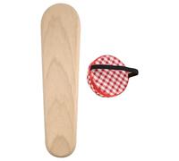 Badajo de Costura Beige Bordes Redondeados de Madera